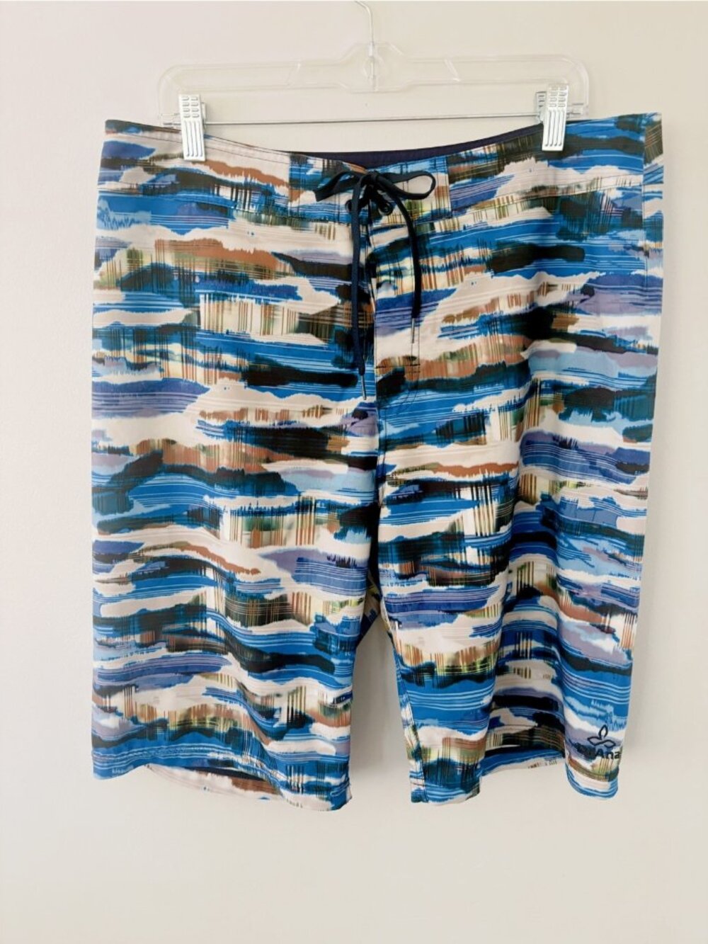 prAna Men’s 36 Drawstring Board Shorts UPF 50+ Swim Trunks Unlined